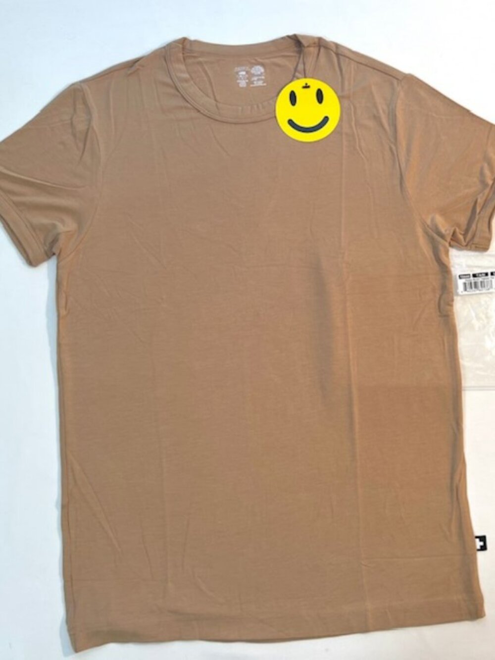 Andrew Christian Size Large Modal/Rayon Form Fitting T-Shirt - Dark Tan